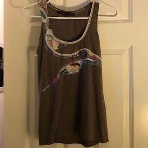 Anthropologie Embroidered tank
